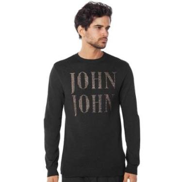 Imagem de Suéter John John Tricot Masculino Regular JJ Preto-Masculino
