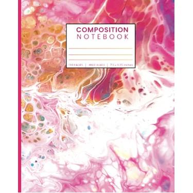 Imagem de Marble Composition Notebook: A Pink Marble Cover College wide Ruled | Perfect As Note Books Or Exercise Books For School and College. Also, For School ... School or Home School or College Students