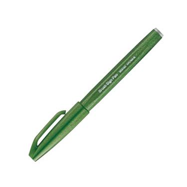 Imagem de Pentel Caneta Pincel Brush Sign Pen Verde Oliva SES15C-D2X