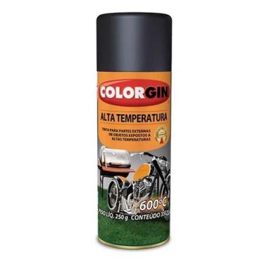 Imagem de Tinta Spray Alta Temperatura Preto Fosco COLORGIN