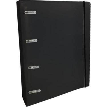 Imagem de Fichario de PVC ALL BLACK Completo C/ELASTICO - Sao Domingos