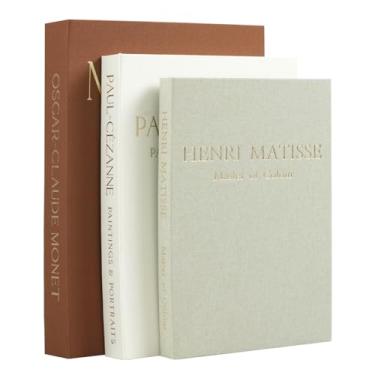 Imagem de Hcyhcx Conjunto de 3 livros decorativos para decoração de casa - livros falsos vintage para decoração, mini conjunto de livros estéticos para mesa de centro, prateleira e caixas decorativas (marrom)