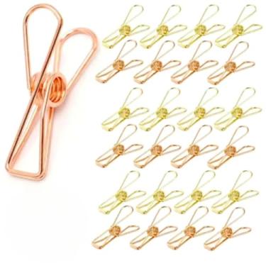 Imagem de Pregadores De Metal Grande Varal Prendedor Roupas Inox Kit 12, 24, 36 ou 48 Unidades(12)