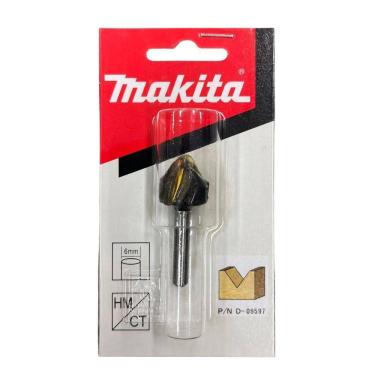 Imagem de Fresa Para Tupia Ponta V 19mm Haste 6mm Makita D-09597