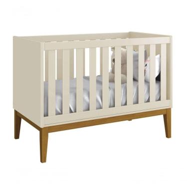 Imagem de Berço Americano Classic New Areia Fosco Com Madeira - Moveisaqui