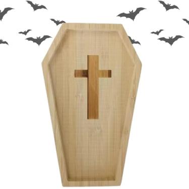 Imagem de Bandejas para Servir Comida,Travessas e Bandejas | Bandeja de comida de lápide de para lanche fantasma de Halloween - Placa de charcutaria do festival servindo travessas enfeites de bandeja bonitos pa