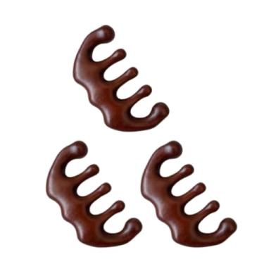 Imagem de Pente De Massagem Natural Madeira Couro Cabeludo Contra Queda Cabelo Circulaçao(1)