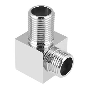 Imagem de Domary Cotovelo de Saída de Chuveiro de Mão Quadrado Com Acabamento Cromado Durável, Válvula Angular Cromada de Latão Maciço, Montagem Oculta na Parede, Adequado para Instalação de