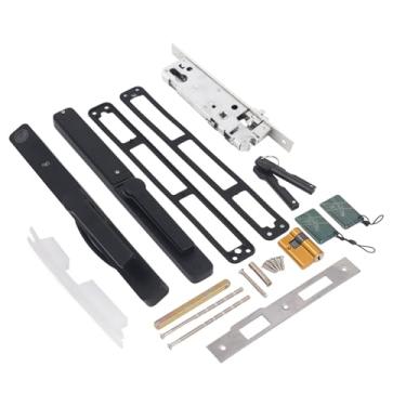 Imagem de Garosa Fechadura de Entrada Inteligente, Fechadura de Teclado Digital Com Impressão Digital Em Liga de Zinco de Aço Inoxidável Com Multilíngue, 4 Métodos de Desbloqueio para Portas Deslizantes Push