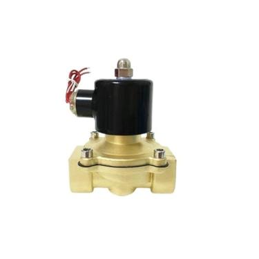Imagem de 2W200-20 3/4" Válvula Solenóide de Controle Pneumático 2 Portas - 12V/24V/110V/220V(Brass body,DC12V)