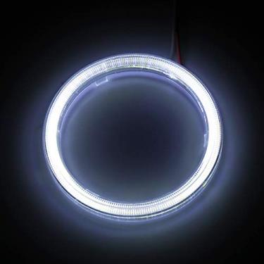Imagem de Matybobe Anéis de halo de farol automotivo LED DRL Angel Eye COB Chips para carro e motocicleta (70 mm)