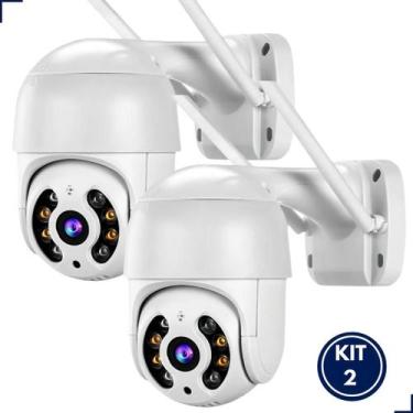 Imagem de KIt 2 Câmeras de Segurança HD Smart AI Camera  Wi-Fi, Visão Noturna e 