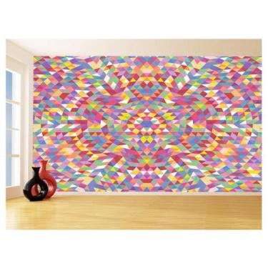 Imagem de Papel De Parede Geométrico Formas Linhas Cores 3,5M Gmt23 - Você Decor