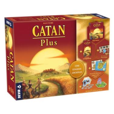 Imagem de Catan Plus 2023 Jogo de Tabuleiro Devir BGCARPLUS3PT
