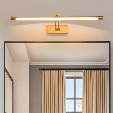 Imagem de Luz de Espelho LED Banheiro Moderno Arandelas de Parede 350° Rotação Ângulo Ajustável Arandela Iluminação de Imagem Metal Iluminação de Parede Espelho Armário Banheiro Sala de Estar (Luz Quente Cor de