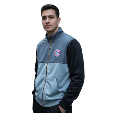 Imagem de JAQUETA MASCULINA TRILOBAL BAYERN MUNCHEN CHUMBO CINZA-Masculino