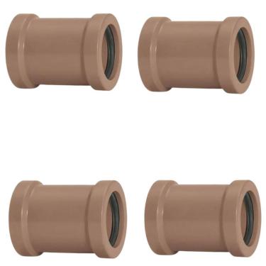 Imagem de Luva De Correr 25Mm Para Encanamento Conexão Kit 04 Un