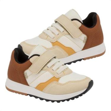 Imagem de Tênis Infantil Klin Walk Calce fácil Confortável Prático, Off white, 2