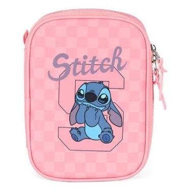 Imagem de Estojo 100 Pens Grande Box Escolar Juvenil Stitch - Luxcel