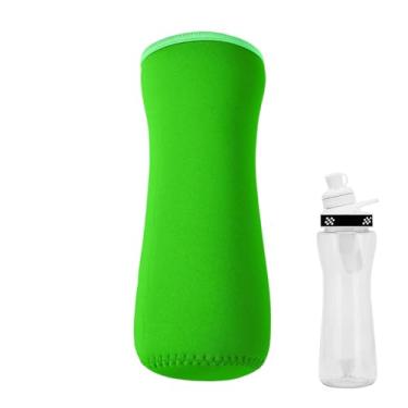 Imagem de Capa de garrafa de água de neoprene, mangas de garrafa de água de vidro de neoprene | porta-transporte,Refrigerador de de isolado de portátil, suporte de isolado, de