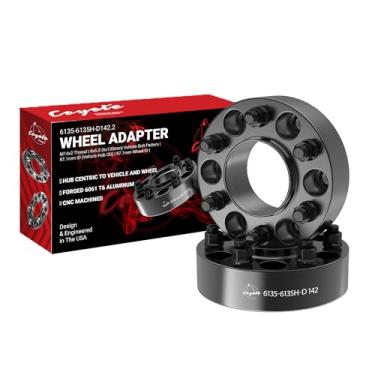 Imagem de Wheel Accessories Parts 2 peças adaptadores espaçadores de roda de 4.4 cm 6 em 135 mm 87,1 mm Hub Centric 14mm 2.0 Lugs 6x135mm 87.1mm M14x2.0 Studs Fits 2004-2014 Ford F-150 Expedition Navigator