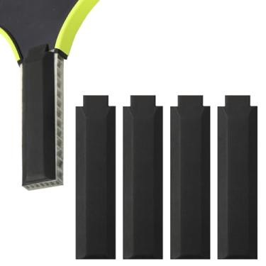 Imagem de Easecos Almofada de 4 peças, almofada de algodão EVA com cabo de pickleball, melhora a força de aderência e redução de vibração, 2 espessas + 2 finas