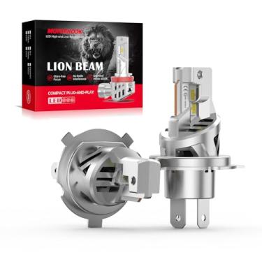 Imagem de Lâmpadas de Farol LED H4 Branco Xenônio 5000K H4 (472) 400% Mais Brilhantes com Marca ECE 12v 55w Atualização de Alto/Baixo Sem Erro Canbus Pacote com 2 Unidades