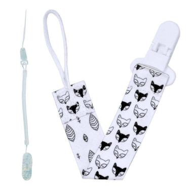 Imagem de Combo 1 Prendedor De Chupeta Estampado E 1 Mola Pietra Baby