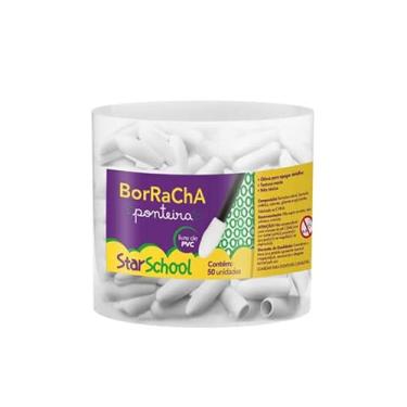 Imagem de Starschool Borracha Ponteira Branca Pote 1x50