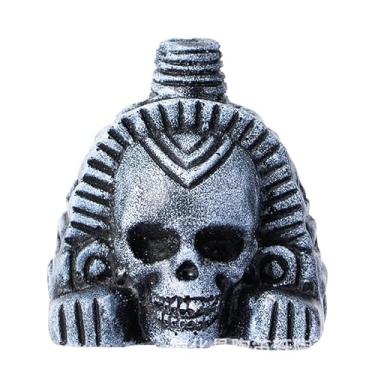 Imagem de Apito da morte asteca, apito de autodefesa com som humano autêntico e mais alto presente (cinza antigo)