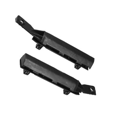 Imagem de Boxonly 1 par de suporte de suporte de para-choque dianteiro para Nissan Versa 2007-2018, compatível com lado esquerdo e direito, peça de reposição OE 62224EM30A 62225EM30A, plástico durável, ajuste