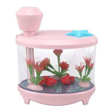 Imagem de GLOGLOW Umidificador Umidificador Micro Paisagístico Com Tecnologia Ultra-som, Mini de Mesa de Aromaterapia de 460ML para Carro, Escritório, Quarto, Eletrodomésticos Alimentados por USB (Rosa)