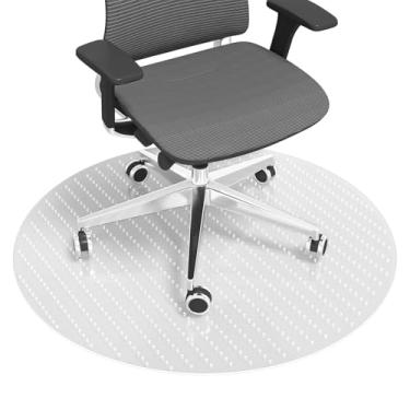 Imagem de Tapete de cadeira de escritório para tapetes, 89 x 89 cm, tapete de mesa de computador para pisos alcatifados, tapetes de qualidade para pisos alcatifados baixos e sem pilhas