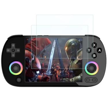 Imagem de Futanwei Película protetora de tela para RG40XX H, [2 unidades] película de vidro temperado HD [dureza 9H] [antiarranhões] compatível com Ayhgicxt Aivuidbs GiipGoop Anbernic RG40XX H Retro Handheld