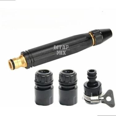 Imagem de Ditap Mix Pulverizador De Mangueira Bico De Alta Pressão Esguicho Engate Rapido 3 Em 1