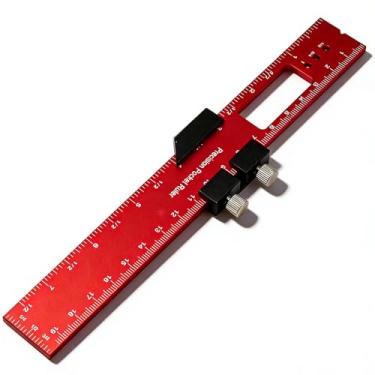 Imagem de Régua de linha de marcação de marcação, liga de alumínio deslizante, medidor de marcação de precisão para carpintaria, DIY, reforma da casa (200 mm)