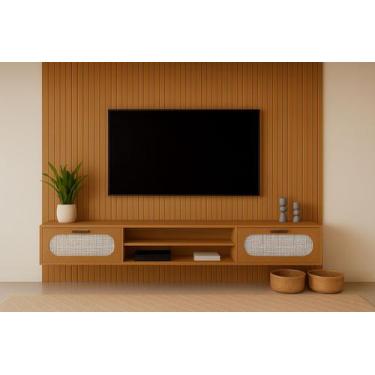 Imagem de Rack e Painel Santorini MDF Premium Aconchegante Alto Padrão - Jasper 