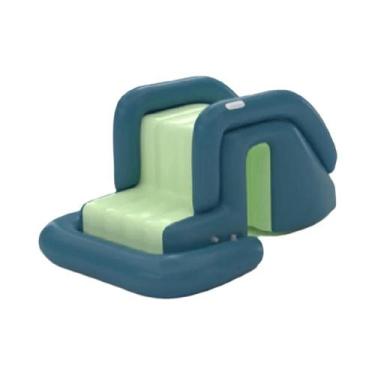 Imagem de Grande Piscina Inflável Para Crianças 23M Com Sombra Dobrável Para Fes