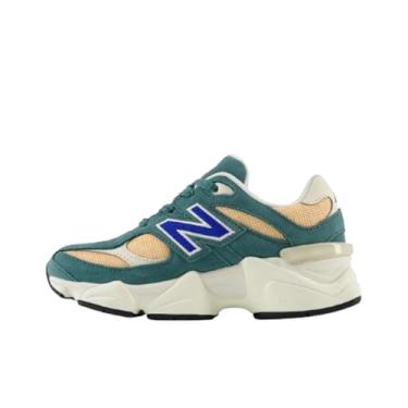 Imagem de New Balance Tênis infantil 9060, Novo Spruce/flor de pêssego/Team Royal, 16