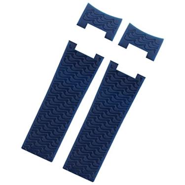 Imagem de SOMKB Pulseira de relógio impermeável para Ulysse Nardin pulseira de relógio de borracha de silicone esportiva, peças de acessórios de relógio de substituição (4)