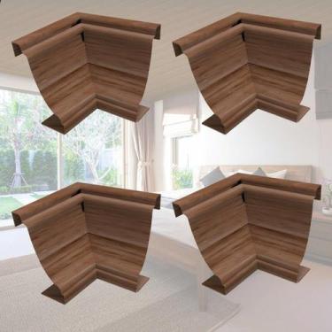 Imagem de Kit 10 Caixas com 120 Peças Cantoneira Interna Pvc 25x25mm com Engate 