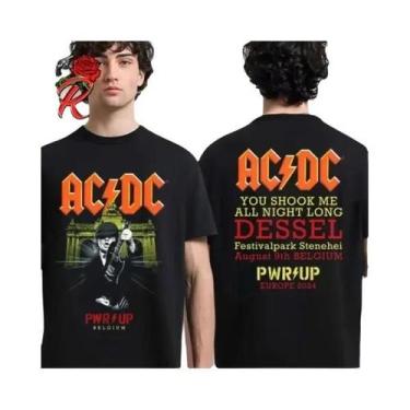 Imagem de Camiseta Clássica AC DC PWR up Tour Europa 2025 Hannover Alemanha Com 