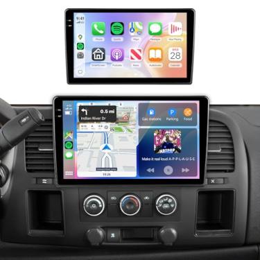 Imagem de Rádio estéreo 4G + 64G para Chevrolet Silverado GMC Yukon 2007-2014, tela sensível ao toque HD de 10,1 polegadas, Android 15/Wireless CarPlay/Android Auto/GPS/WiFi/5.0Bluetooth/FM/RDS/SWC/AHD
