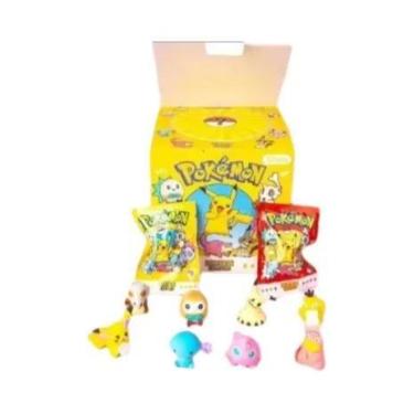 Imagem de Kawaii Pikachu 32 Bag Anime Pokemon Caixa Surpresa Borracha Figura De 