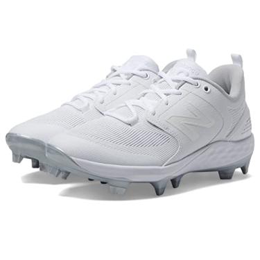 Imagem de New Balance Tênis de beisebol masculino Fresh Foam 3000 V6 moldado, Pérola/branco, 5