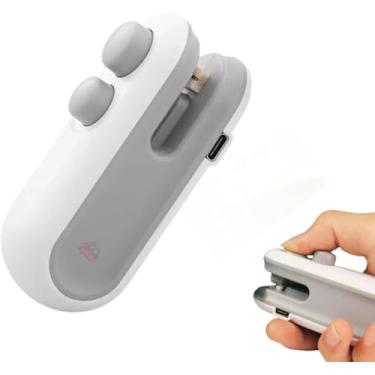 Imagem de Seladora de Sacos Portátil Magnética Recarregável via USB com Bateria Interna