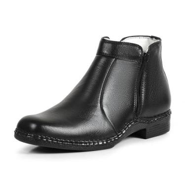 Imagem de Bota Casual Masculina Preto Couro DIfranca - 7000 - Zé Roberto, 38