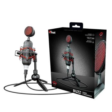 Imagem de Microfone Streamer Trust Gaming GXT 244 Buzz Podcast, USB - 23466-Unissex