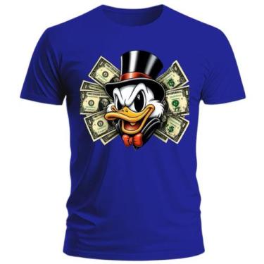 Imagem de T-Shirt Camiseta Masculina Dollar Tio Patinhas frente verso estampada 
