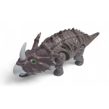 Imagem de Boneco Dinossauro Grande Movimento Som e Luz Chasmossauro - Well Kids,